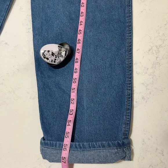 MATERNITY 👶🏻Blue Denim Overalls with Adjustable Straps and Relaxed Fit - Picture 15 of 15